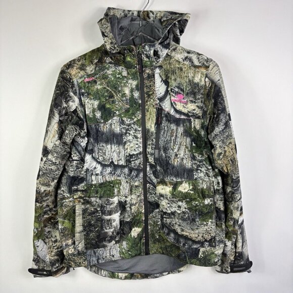 Mossy Oak Women’s Jacket S Soft shell Camo Hunting Scent-factor Medium Weight - Picture 1 of 16